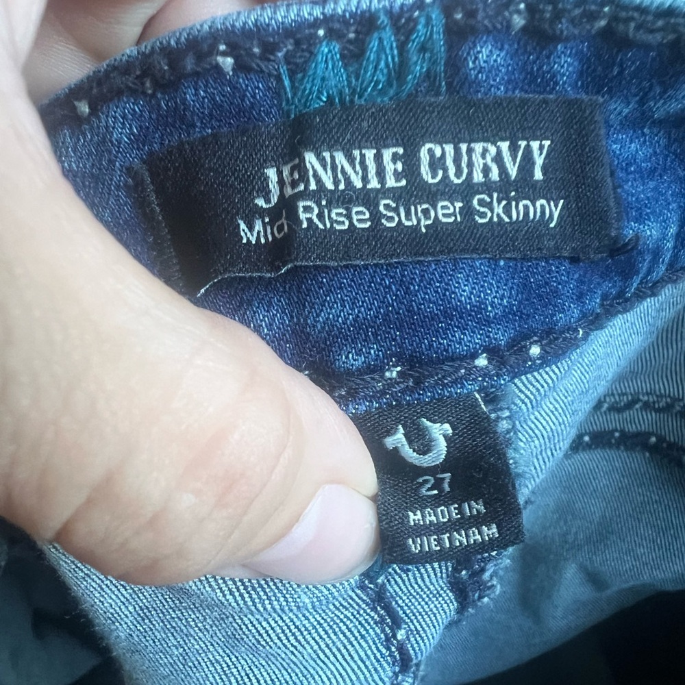 True religion curvy midrise super skinny jeans